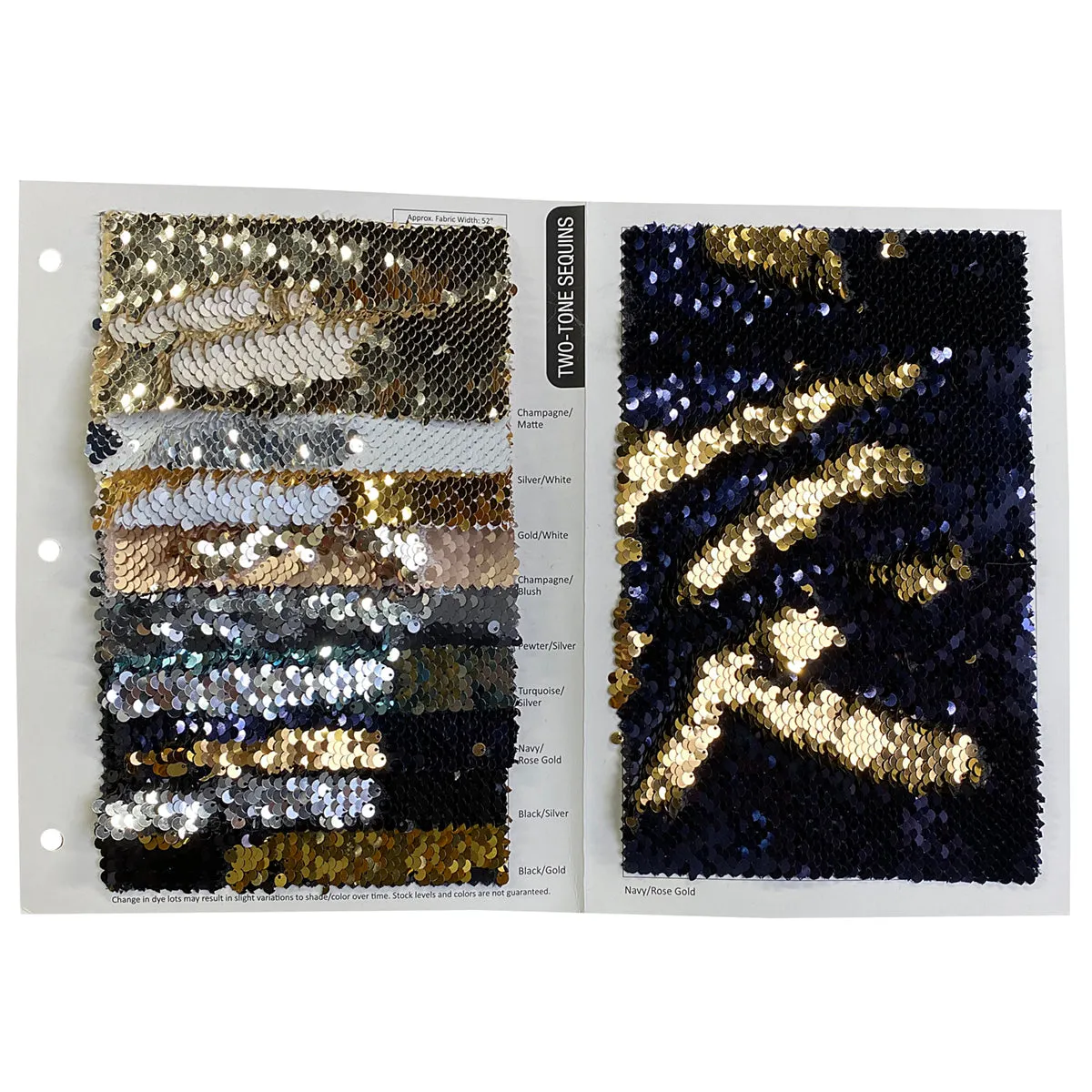 10pcs - Two-Tone Sequins Table Runner 14"x108" - Blush and Champagne
