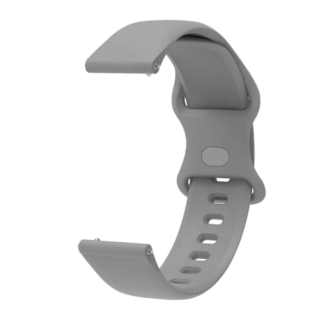 22mm Universal comfortable silicone watch strap - Grey