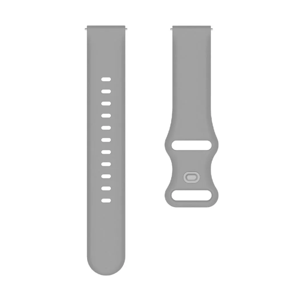 22mm Universal comfortable silicone watch strap - Grey