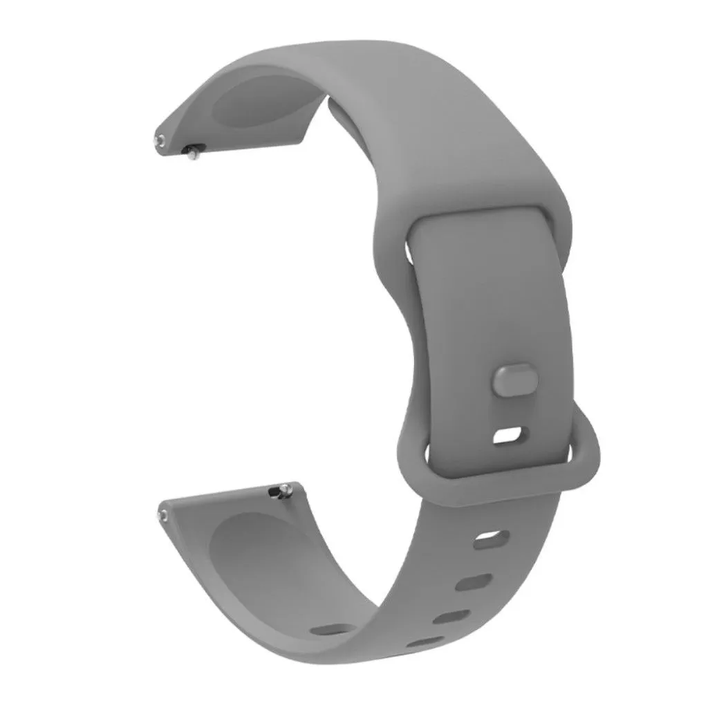 22mm Universal comfortable silicone watch strap - Grey