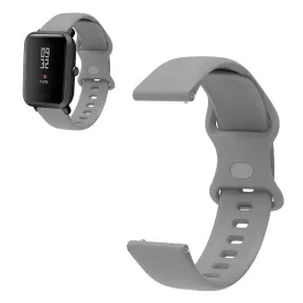 22mm Universal comfortable silicone watch strap - Grey