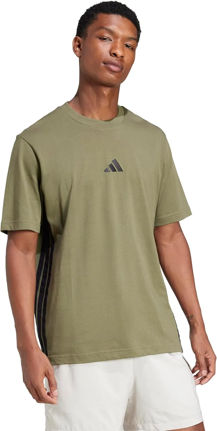 adidas Men's Essentials Single Jersey 3-Stripes T-Shirt