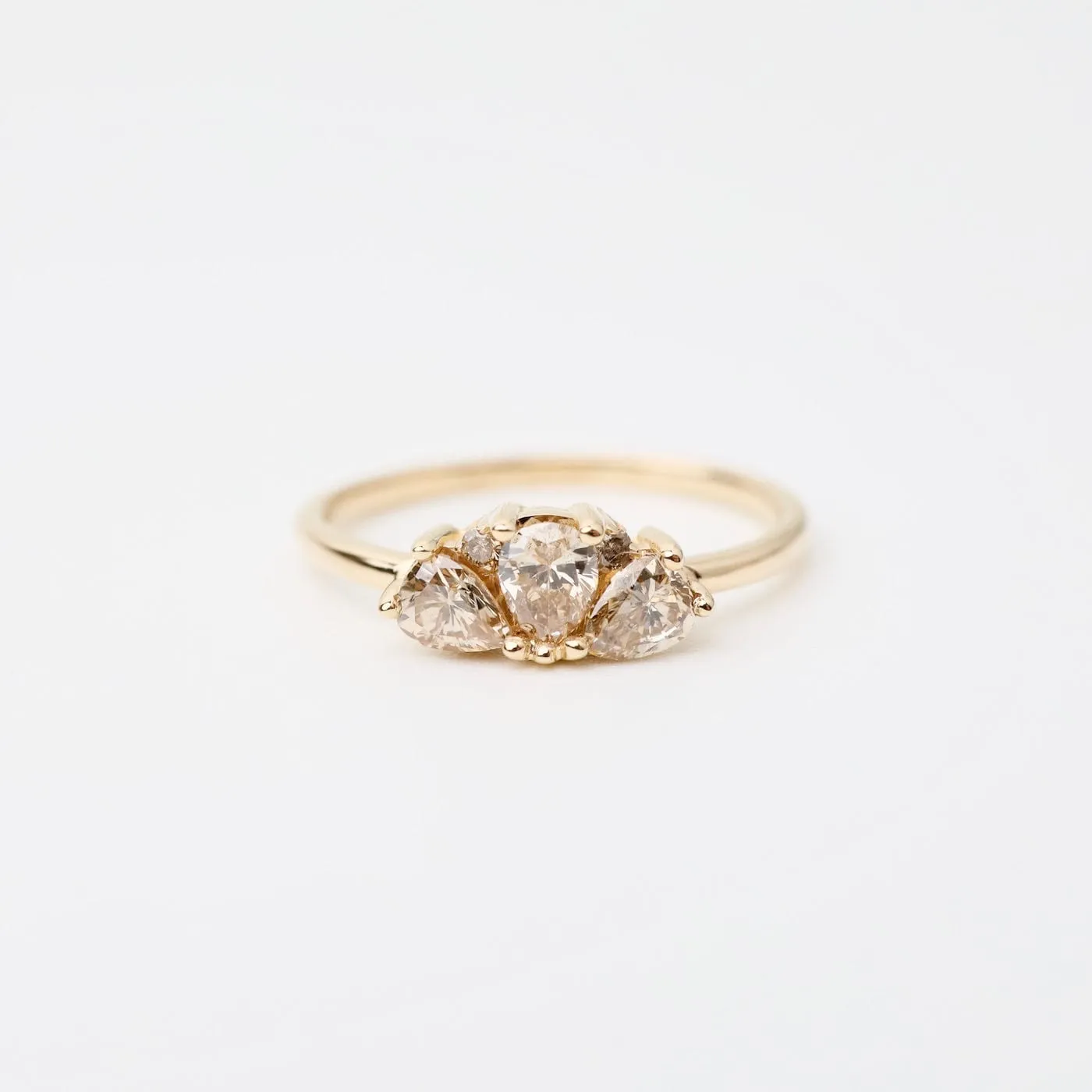 Champagne CZ Ava Ring