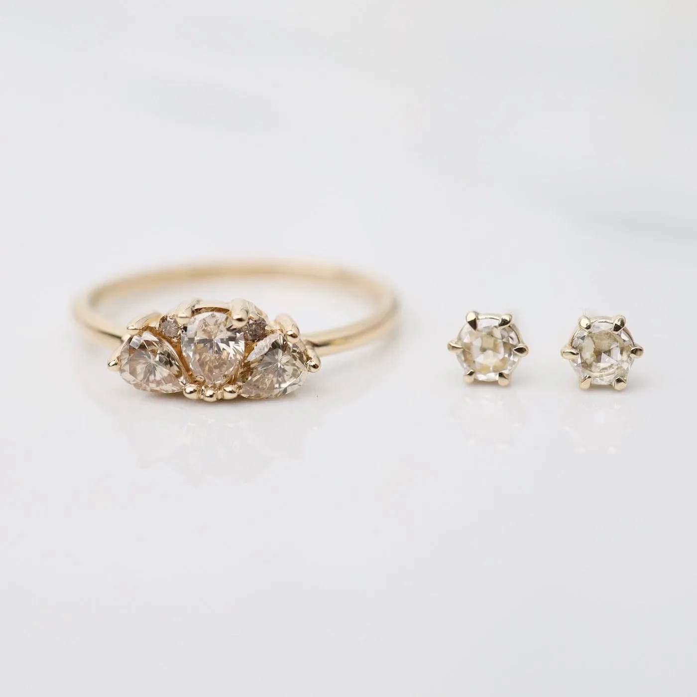 Champagne CZ Ava Ring