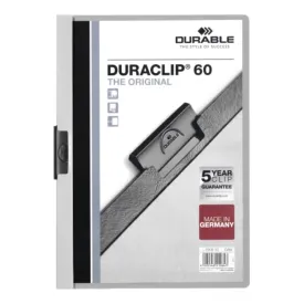 Durable Duraclip 60, A4, Grey