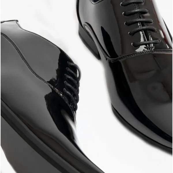 GABRIEL Teen Boys Patent Oxford Dress Shoes Black
