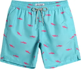 maamgic Mens Swim Trunks Quick Dry Swim Shorts with Mesh Lining Funny Swimwear Bathing Suits 7inch