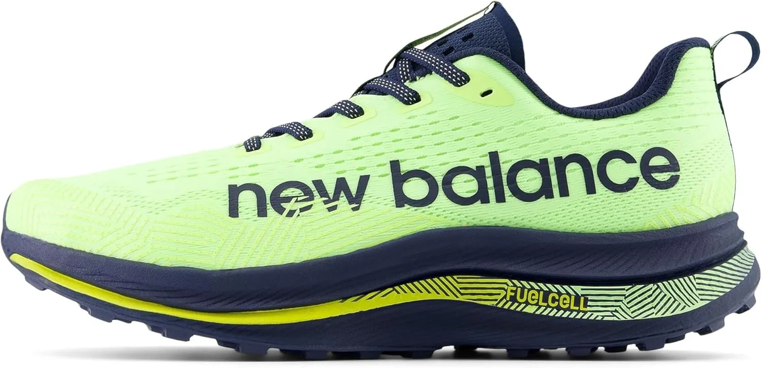 New Balance TECHNICAL_SPORT_SHOE New Balance FuelCell SuperComp Trail Bleached Lime Glo/Nb Navy 8 D (M)