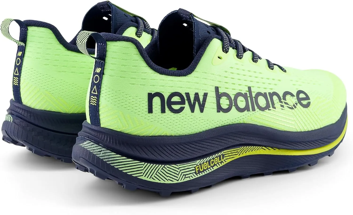 New Balance TECHNICAL_SPORT_SHOE New Balance FuelCell SuperComp Trail Bleached Lime Glo/Nb Navy 8 D (M)