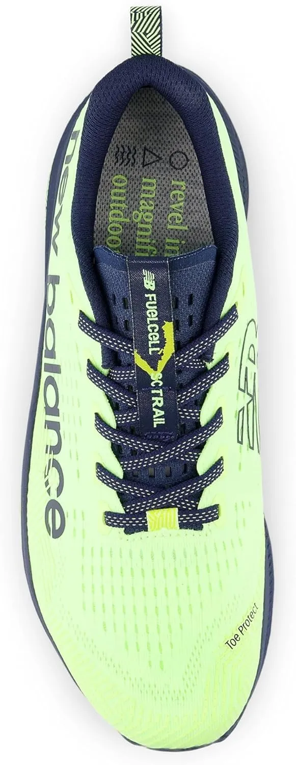 New Balance TECHNICAL_SPORT_SHOE New Balance FuelCell SuperComp Trail Bleached Lime Glo/Nb Navy 8 D (M)