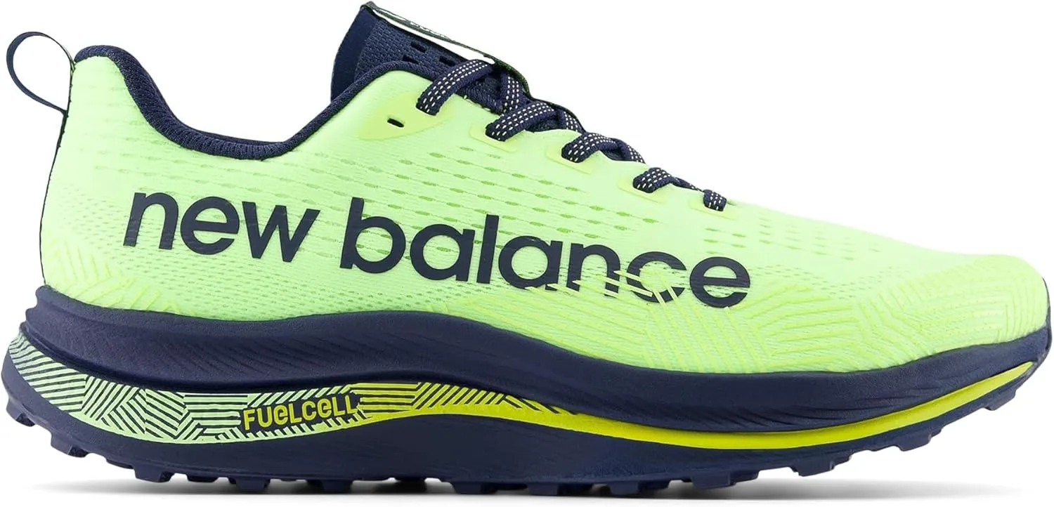 New Balance TECHNICAL_SPORT_SHOE New Balance FuelCell SuperComp Trail Bleached Lime Glo/Nb Navy 8 D (M)