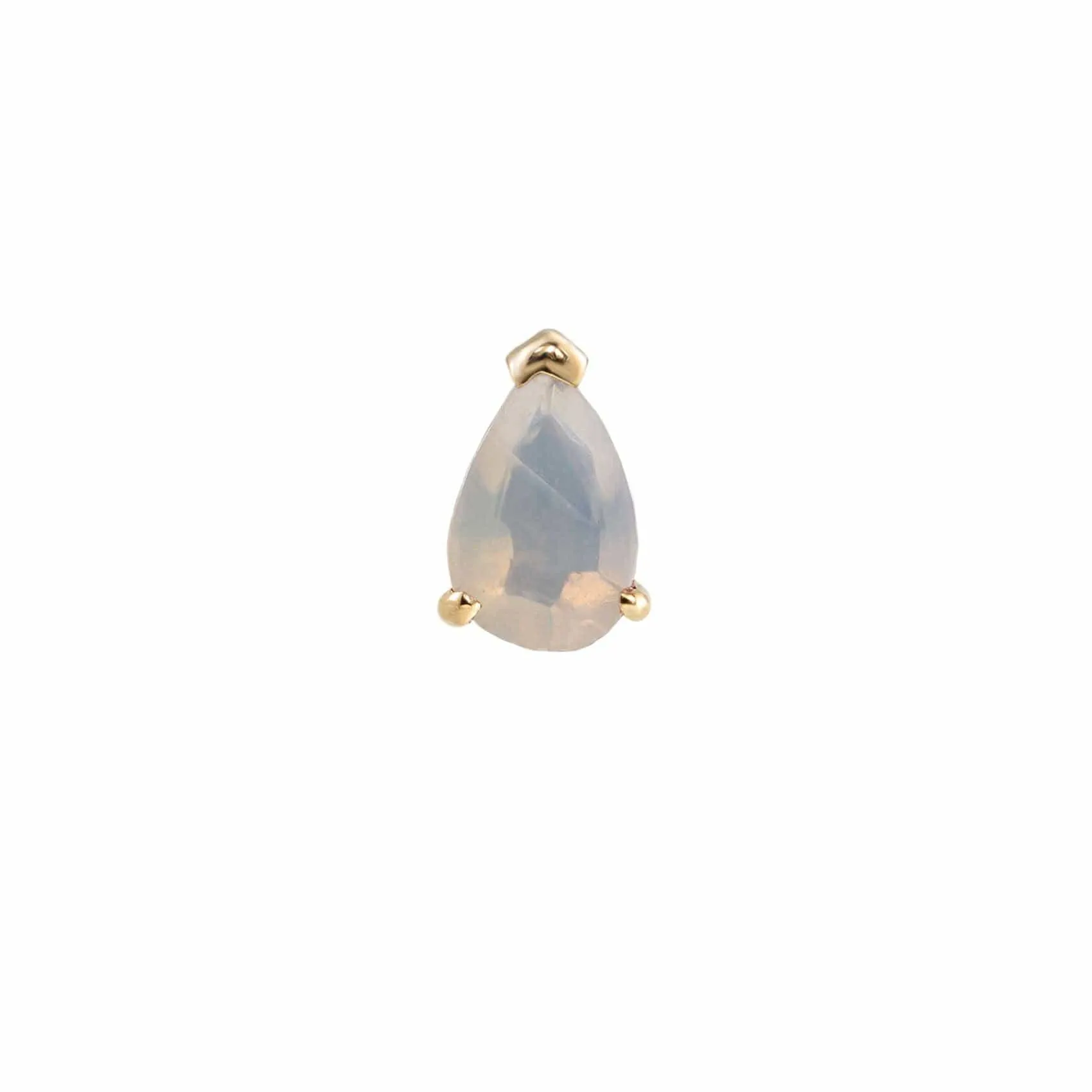 Opal Mini Claw Set Pear Gemstone Stud
