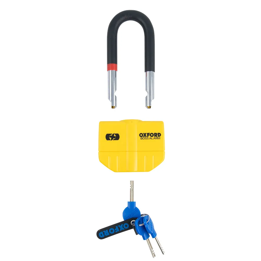 Oxford Boss Alarm 14mm Chain Lock Security Motorcycle 12mm x 2m