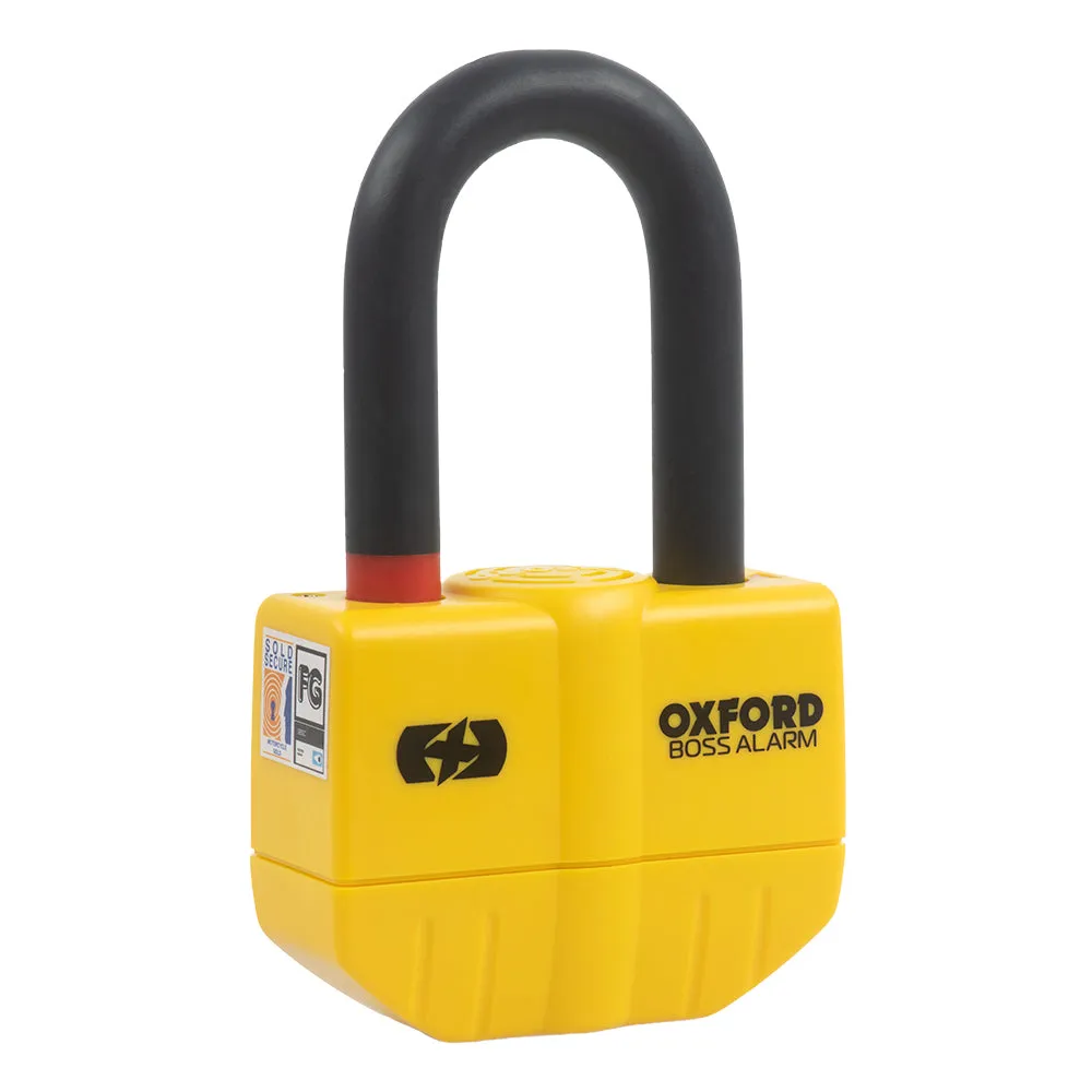 Oxford Boss Alarm 14mm Chain Lock Security Motorcycle 12mm x 2m