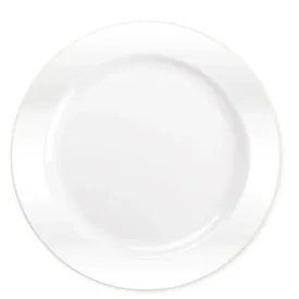 "BULK" Magnificence Heavy weight 10.25" Plastic Dinner Plate Value pack Pearl White