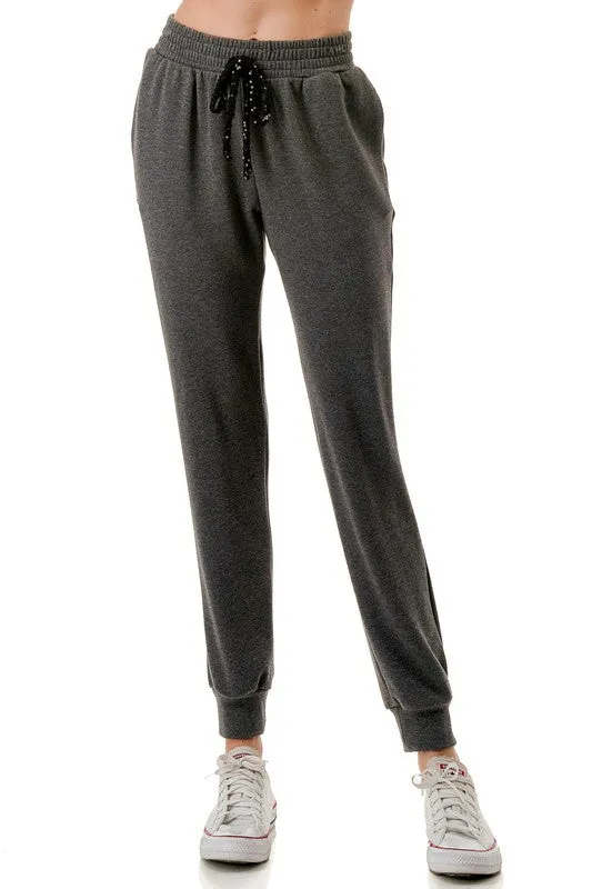 Sequin Tie Jogger