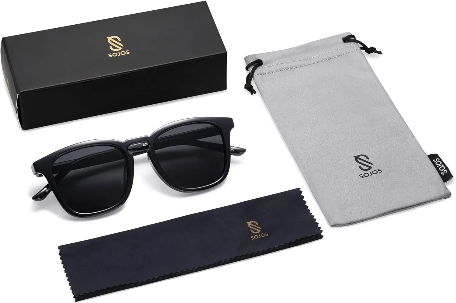 SOJOS Polarized Sunglasses for Women Men Classic Large Vintage Style Shades