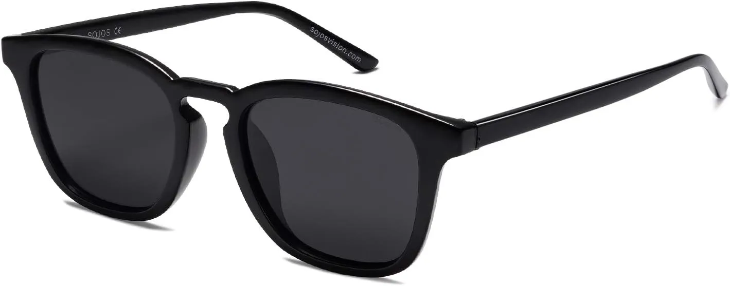 SOJOS Polarized Sunglasses for Women Men Classic Large Vintage Style Shades